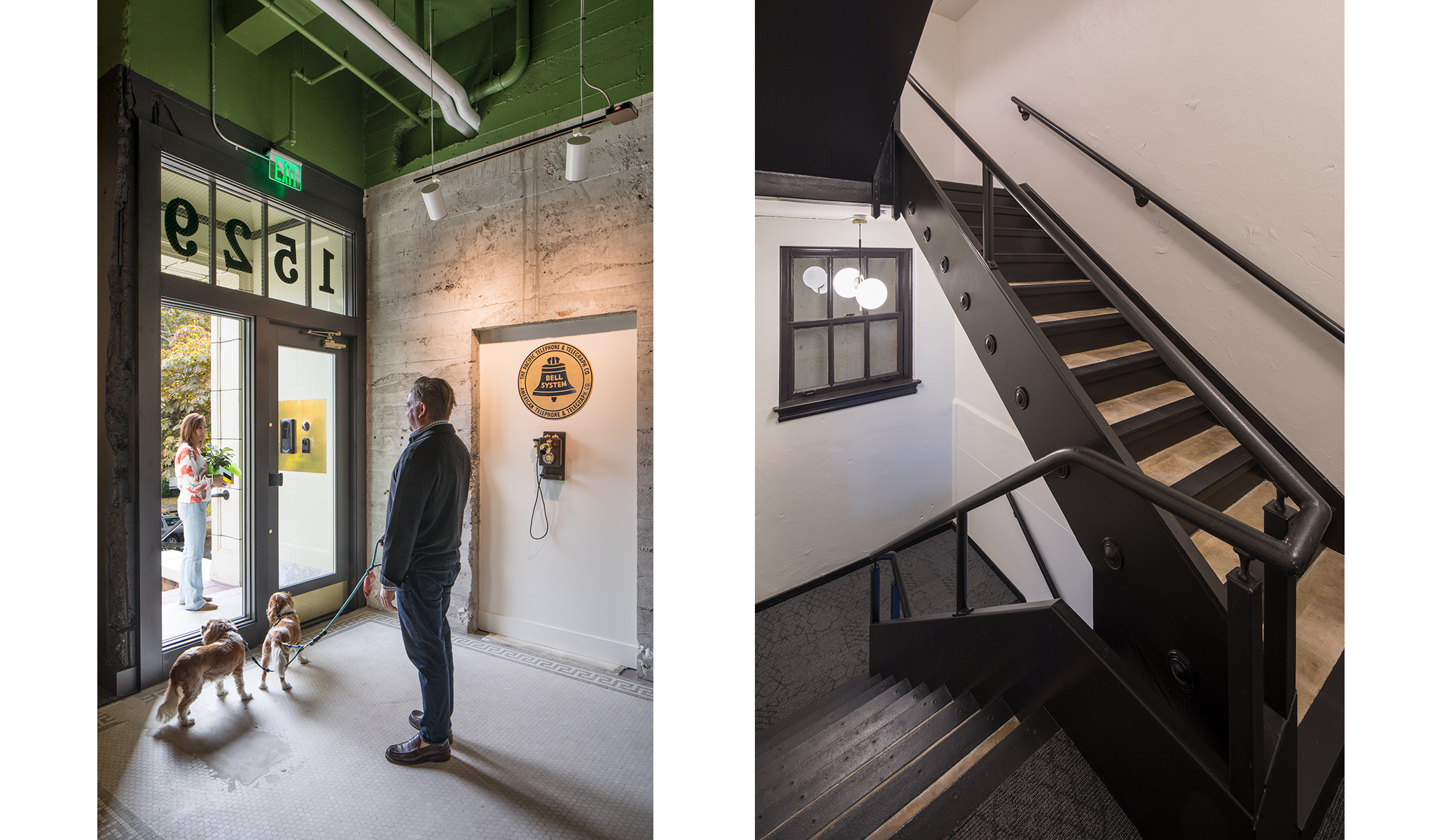 Queen Anne Exchange Lobby and Historic Stair